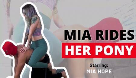 Mia Rides Her Pony (Re-Mastered) (HD MP4)