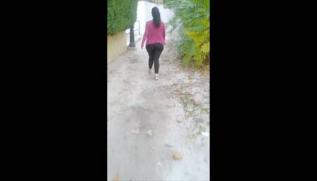 Public outdoor sex in the street with stranger