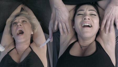 PIT TICKLING - Goddess Dee, Sahrye, armpits, upperbody Tickling, Tickling - MP4