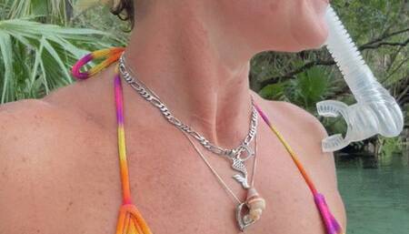 Carissa in the springs taking you on a snorkeling adventure date POV