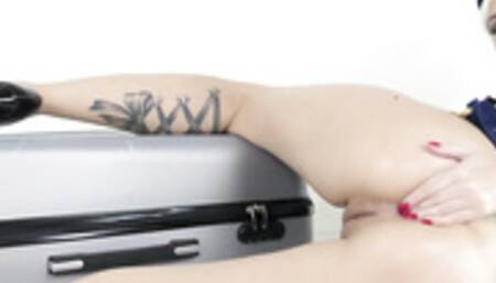 KsuColt toying gaping ass with a blue dildo