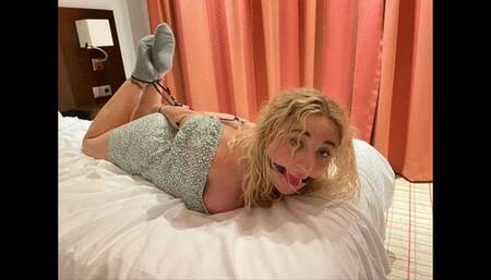 ZoeyZiptie Ziptied and Ballgagged mp4 4k