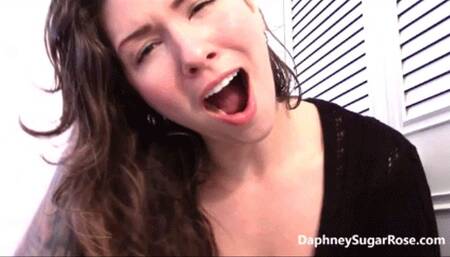 * 854x480p * Bad Morning Breath Yawn Tease - MOV