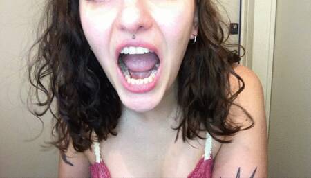 Intense teeth brushing