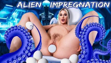 Alien Impregnation Egg laying Belly inflation Transformation