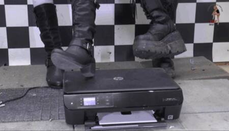 All in One Printer under merciless Boots