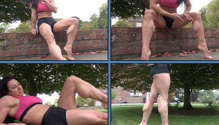 Gabby's Huge Calves Part 2