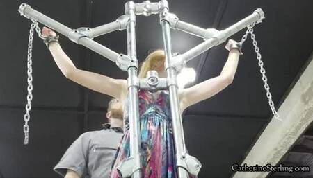 When I Can’t Pay My Bill Garage Owner Takes a Pound of Flesh - with His Belt! Steel Device Bondage, Shackles, BDSM Beating! HD Version