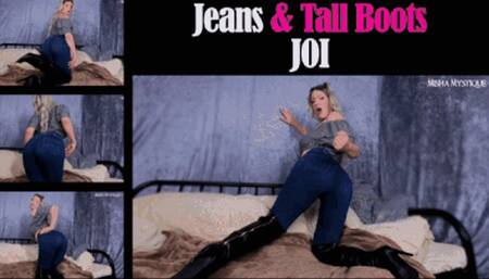 Jeans and Tall Boots JOI - mp4