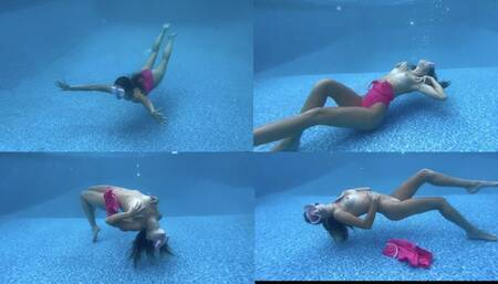 Nathalias Nude Underwater Swimming