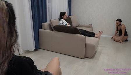JANE and NICOLE - You old, wrinkled and nasty slave! (HD)