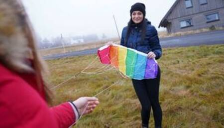 Sweet lesbian passion with two brunettes Tasty Stacey and Leanne Lace