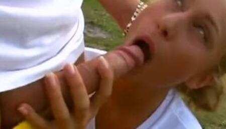 facial pissing on blonde after cumshot