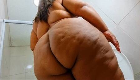 POV Farting big ass in bathroom, part 4, by Isadora, (cam by Manu) FULL HD