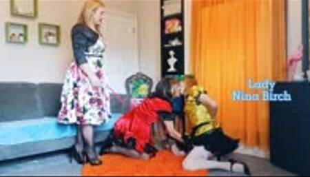 Lady Nina Birch - Sissy Sluts Training Filthfest Pt1