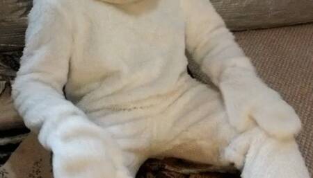 Easter Bunny Edging and Cumshot