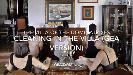 The Villa of the Dominatrixes: Cleaning in the Villa - Gea version - (Mobile version)