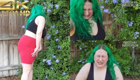 Flower Bush Allergy Sneeze Attack in 4K HD