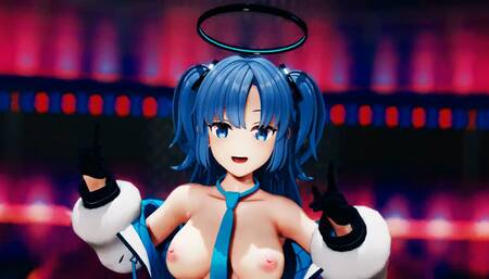 Yuka Queencard - SengokuMMD - Blue Hair Color Edit Smixix