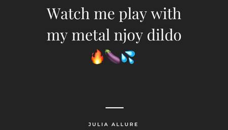 Watch me play with my metal njoy dildo! ????????????????