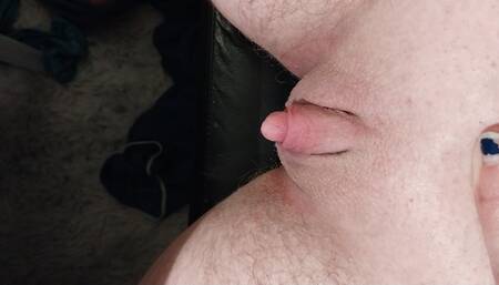 Ftm pumped dick big enough to jerk off with 5 fingers