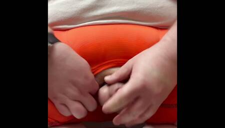 Tiny dick chubby pissing boxer briefs multiple times