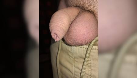 A small cock of a young gay pissing