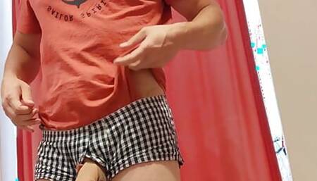 Shy in the dressing room