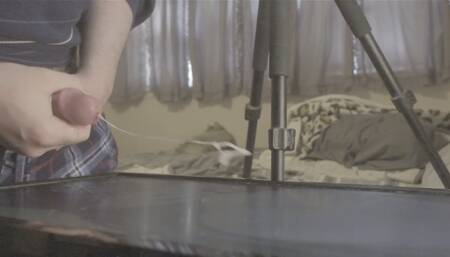 Slow-motion cumshot #27! Thick sticky ropes!