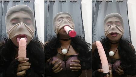 Sissy bitch in Blowjob training