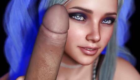 Beautiful Busty Babe Point of View Handjob - Eye Contact Facial - POV Handjob