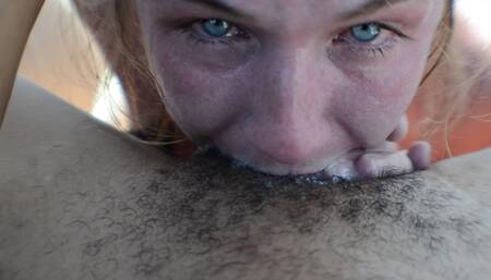 Real Talent Swallows Big Cock in public. PREVIEW