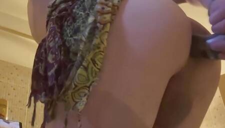 Big booty femboy anal solo