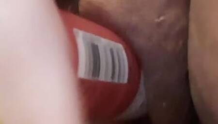 Quick masturbation of my shaved pussy.