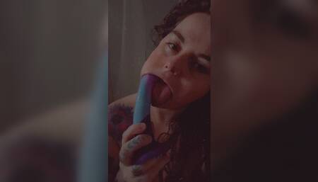 Gagging Over Toys: Amateur Blowjob Training