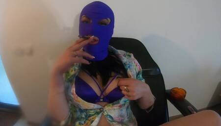 Adventures of MilfyCalla ep 37 Smoking and comands for my slaves