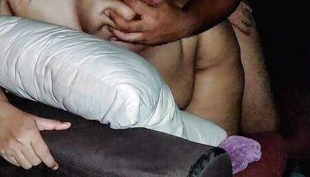 husband and wife having sex together