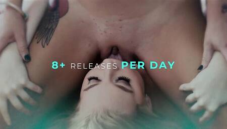 Girls Way featuring Emily Willis and Vina Sky's face sitting dirt
