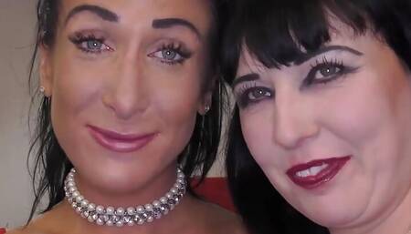 Sexy uk milfs enjoy a gangbang fuck party