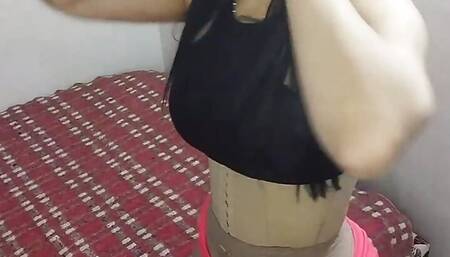 Beautiful young girl recruited to record. She is very hot and horny to have it inside