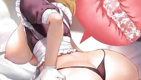 Aggressive Blonde Maid japanese gyaru