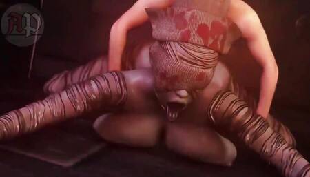 Silent Hill Baddie With Massive Tits Fucked From Behind.