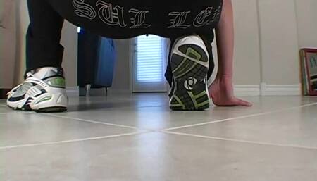 Smoking teen teases the camera