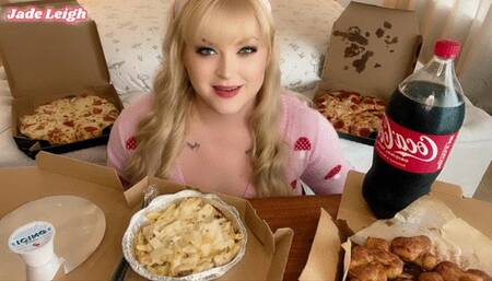 Pizza and Pasta Mukbang with Burps and Farts