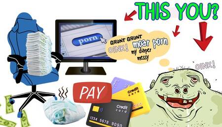 OINK and PAY Diaper Wearing Porn Addict (mp4 audio only)