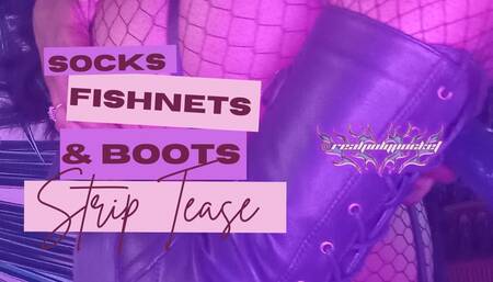 Stripping My Fishnet Ebony Feet Out Of My Boots