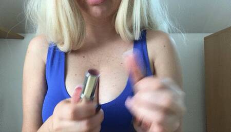 Chewing and moisturising my boobs