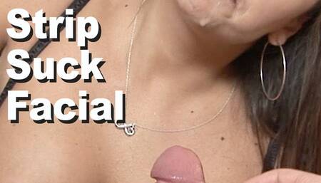 Claudia Valentine & Johnny Nitro Strip Blowjob Facial GMSC0566
