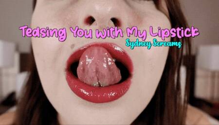 Teasing You With My Lipstick - A lipstick fetish scene featuring: kissing, femdom POV, sensual domination, JOI, and face fetish - 720 MP4