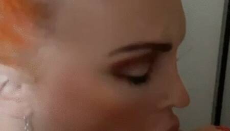 Chloe Davis performs at the glory hole